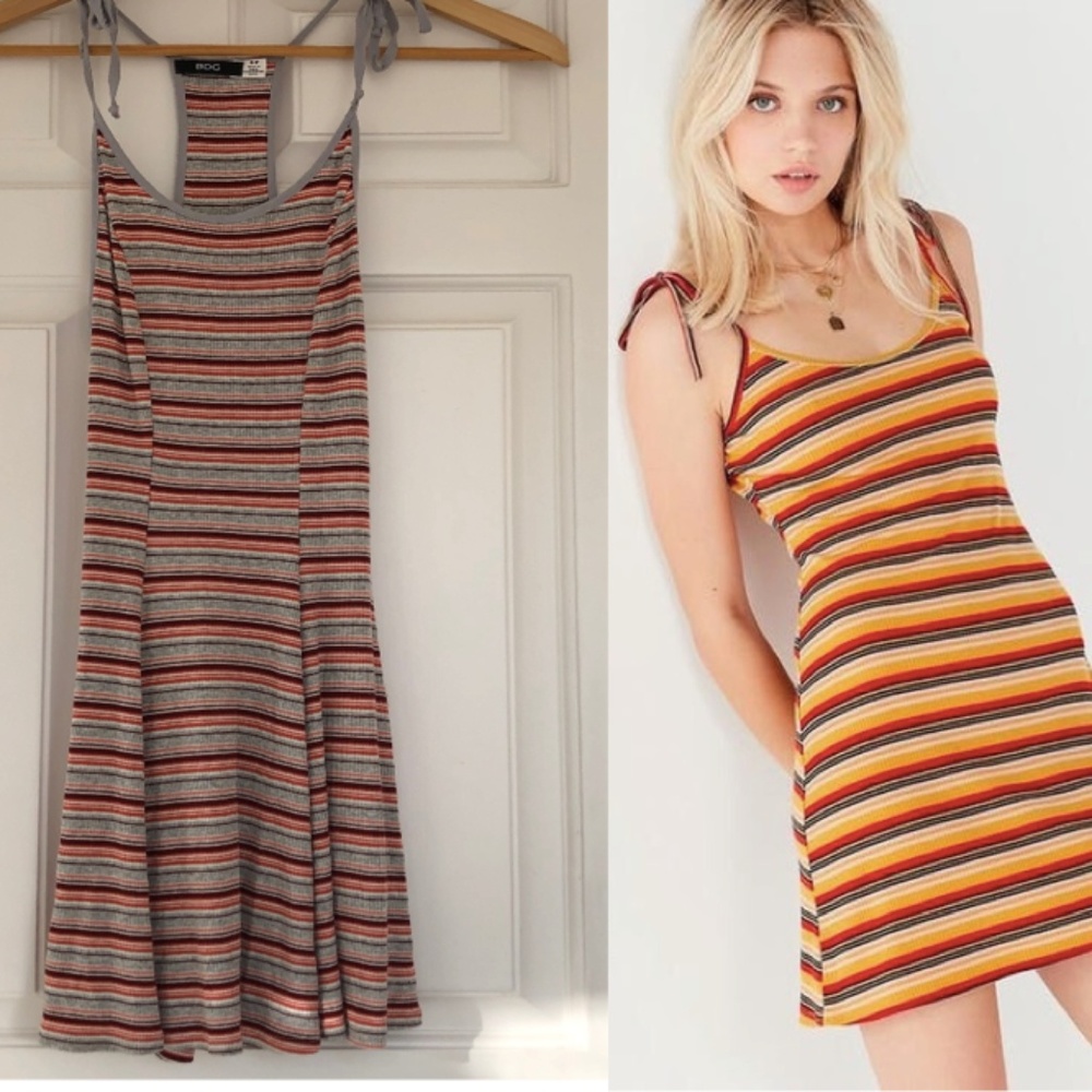 UO Striped Tie Dress